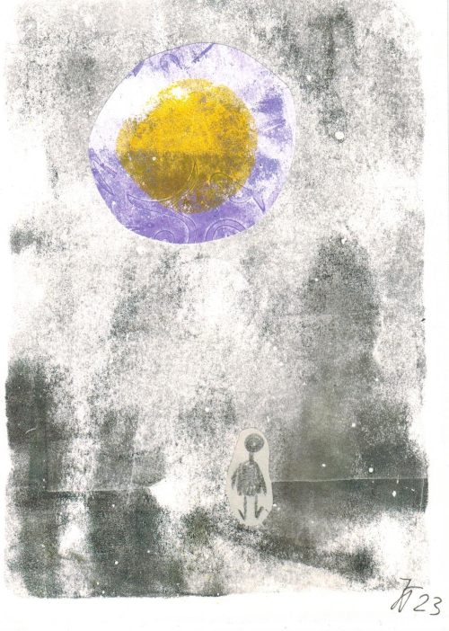 Abst_11_14x20cm Alone under the sun