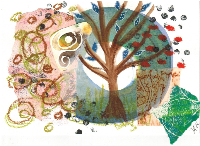 Abst_16_14x21cm Dreamscape Seasonal Tree