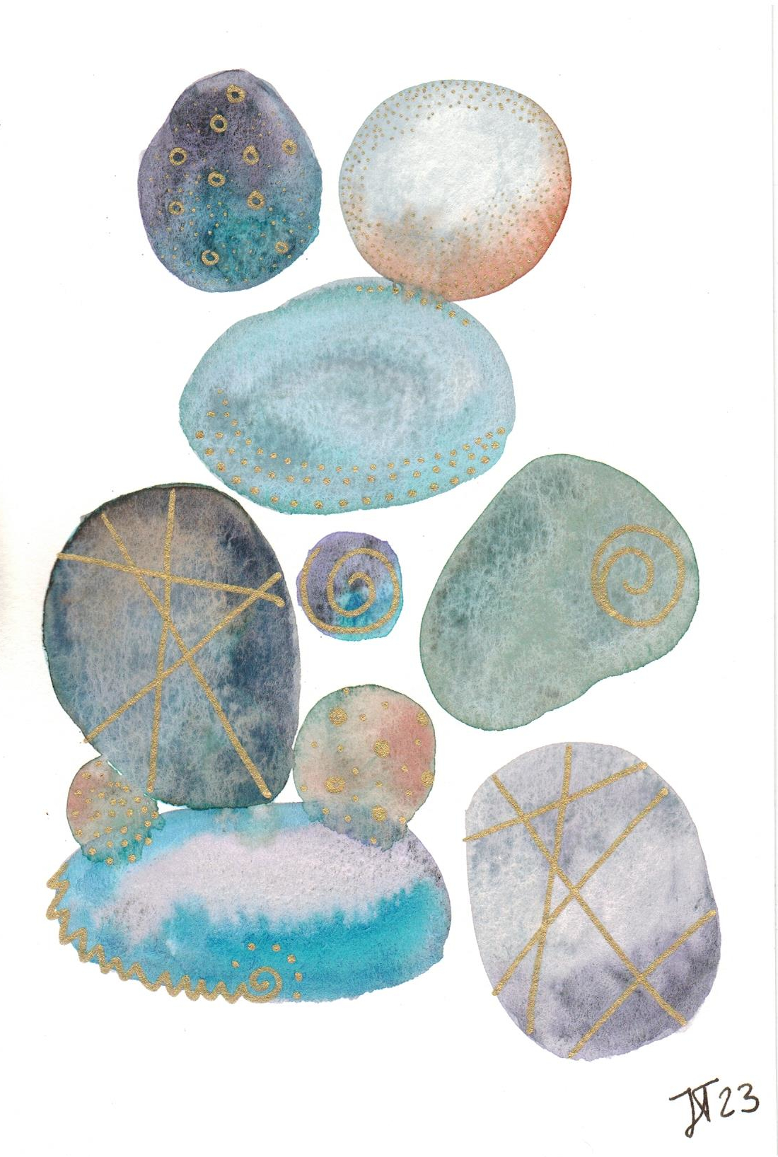 Abst_57_14x21cm Flu&szlig;steine