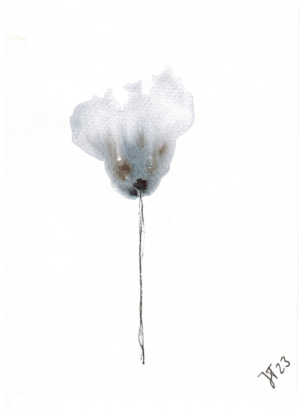Blume _04_12x16 cm einstielig lila