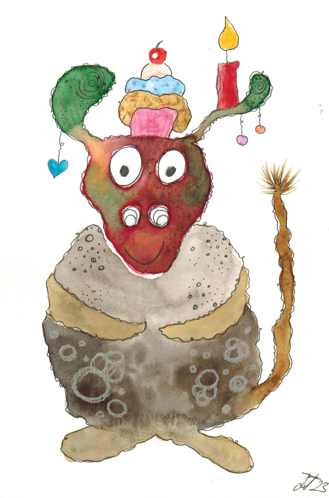 CC_27_14x21 cm Rattenmonster